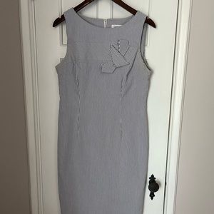 Calvin Klein striped knot dress